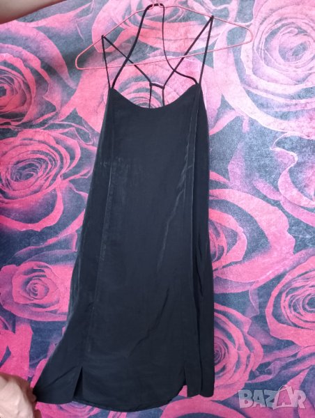 Нова Черна къса рокля с интересен гръб  ХС, снимка 1