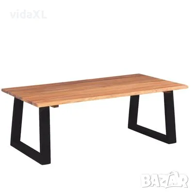 vidaXL Маса за кафе, акациево дърво масив, 110x60x40 см（SKU:244996, снимка 1