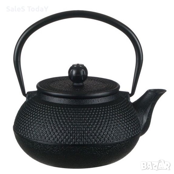 Чайник, Чугунен чайник, релефен, 600 мл, снимка 1