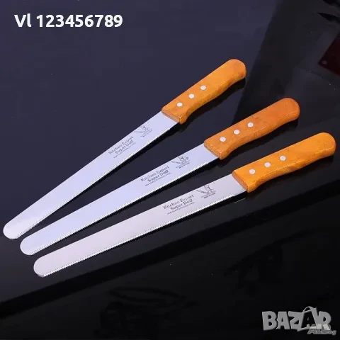 Огромен гладък домакински нож/кашкавал -магазини/ 49 см - Kitchen Expert, снимка 1