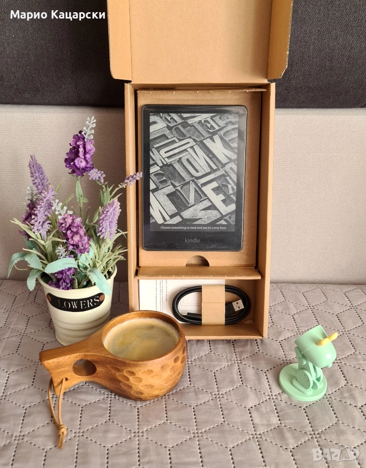 kindle paperwhite 5 / 11th поколение 6.8" екран подсветка wifi Bluetooth , снимка 1