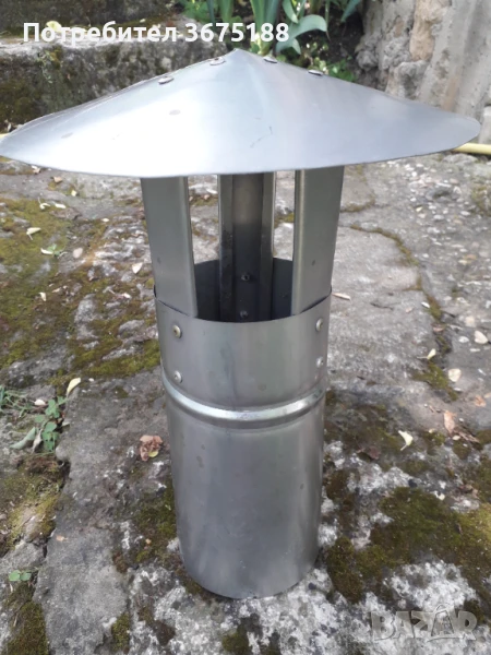 Шапка инокс ф100 за комин или отдушник , снимка 1