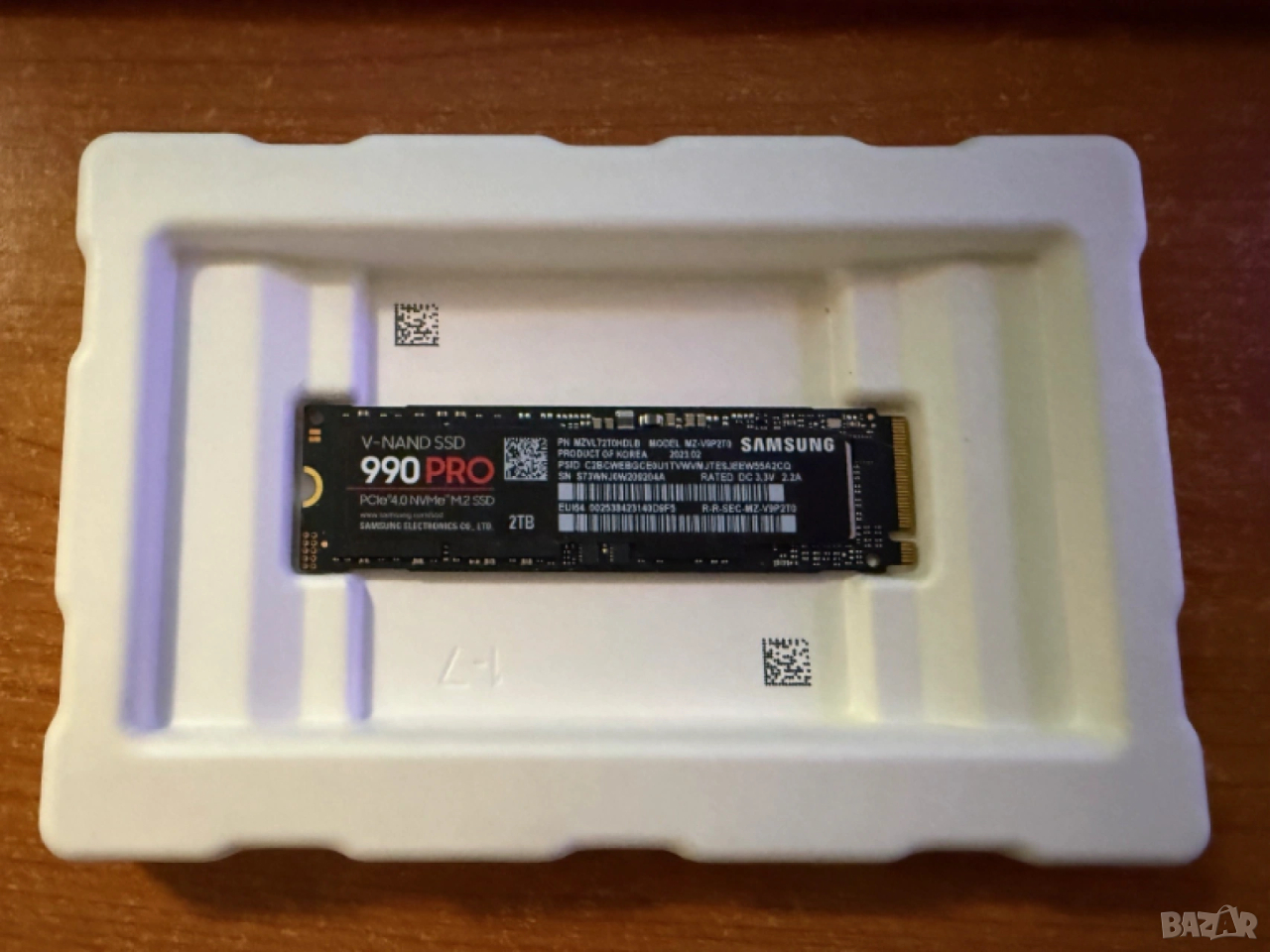 Samsung 990 Pro 2TB NVMe M.2 (2280), скорост на четене до 7450Mb/s, скорост на запис 6900MB/s, снимка 1