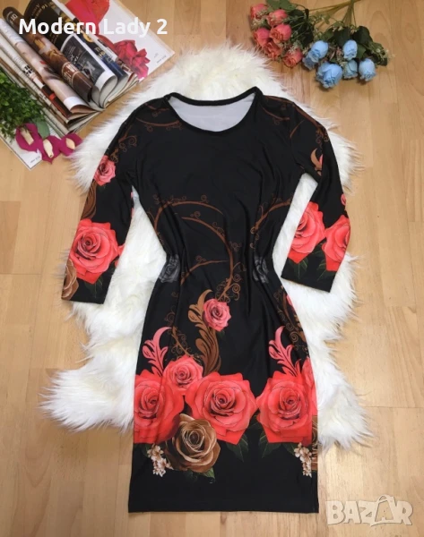 Нова рокля с рози, снимка 1