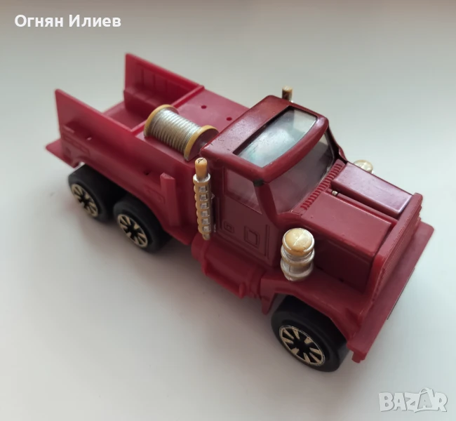 Стара пожарна кола играчка, соцпроизводство, завод Мир , снимка 1