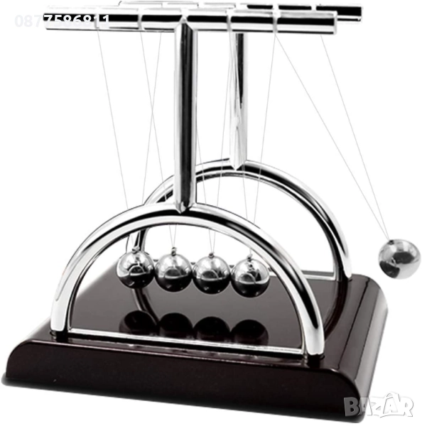 МАХАЛО ЛЮЛКАТА НА НЮТОН.БЛЪСКАЩИ ТОПЧЕТА.ПЕРПЕТУУМ МОБИЛЕ.СТИЛЕН АКСЕСОАР ЗА БЮРО PERPETUUM MOBILE +, снимка 1