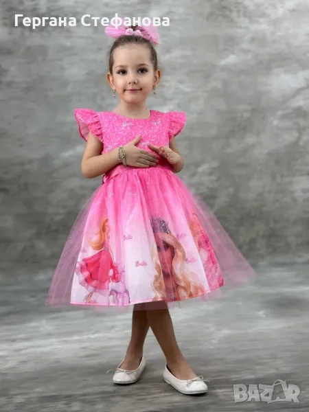 Рокля Барби Размери-3г.4г.5г.6г.7г. Цена-42лв, снимка 1