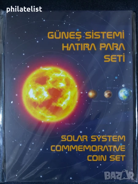 Турция 2023 - Комплектен сет от 10 монети по 1 куруш - Слънчева система , снимка 1
