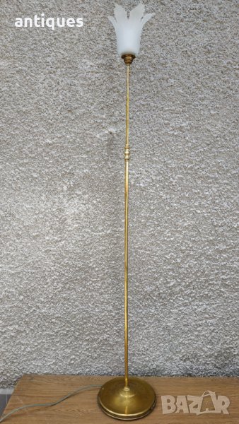 Стар месингов лампа - лампион - френска - Антика, снимка 1