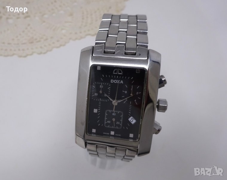 DOXA - Мъжки кварцов часовник - хронограф със сапфирено стъкло, снимка 1