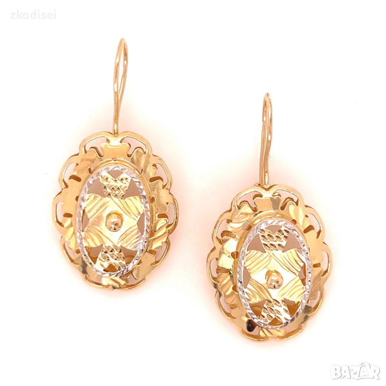 Златни обеци 6,90гр. 14кр. проба:585 модел:35631-3, снимка 1