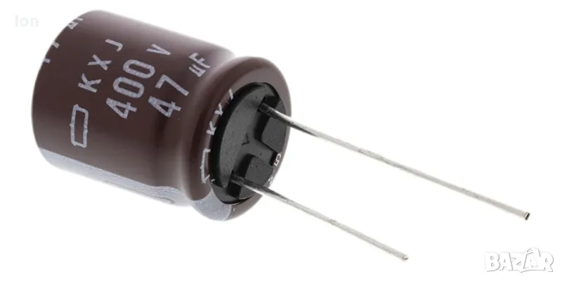 47uF/400V, 105°C "Nippon Chemi-con" качествени електролитни кондензатори, снимка 1