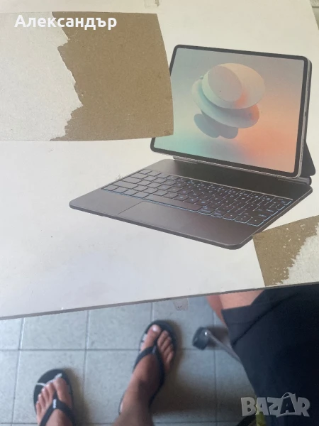 Магнитна безжична клавиатура за Apple iPad Pro с калъф , снимка 1