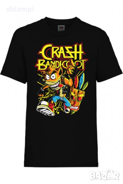 Детска тениска Crash Bandicoot,Игра,Гейм,Геймър,Подарък,Изненада,Повод,Празник,Събитие., снимка 1