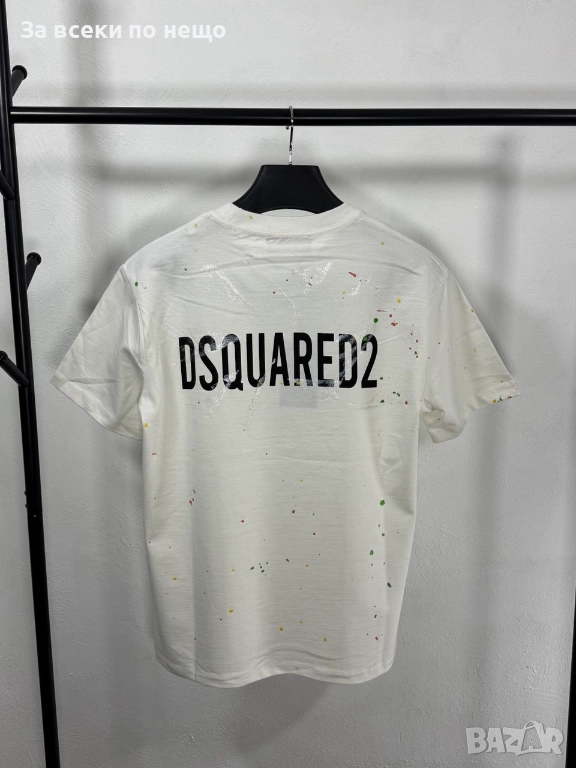 DSQUARED2 Мъжка Бяла Тениска👕Мъжка Блуза С Къс Ръкав Код V.B.51, снимка 1