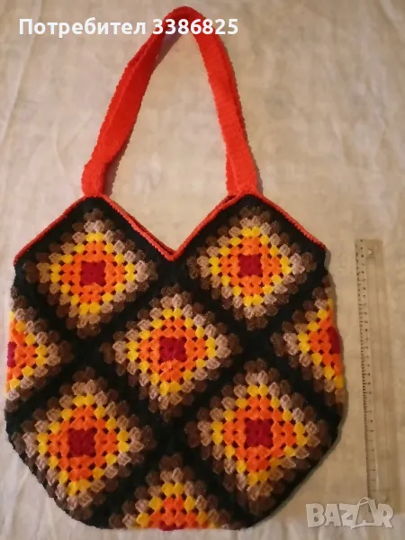 Плажна чанта ръчно изплетена, снимка 1