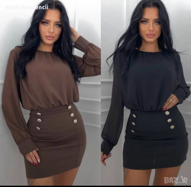 комплект от риза и пола , снимка 1