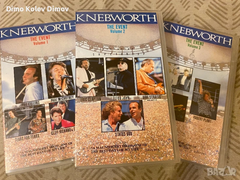 Knebworth The Event VHS Live Concert , снимка 1