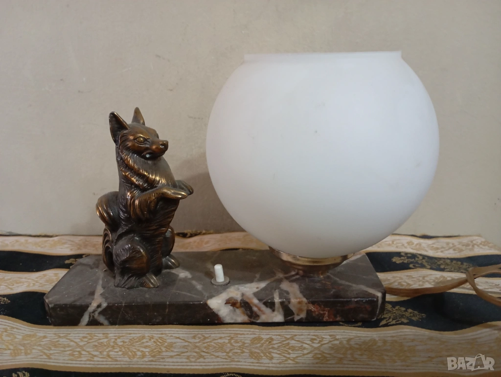 стара настолна лампа арт деко, снимка 1