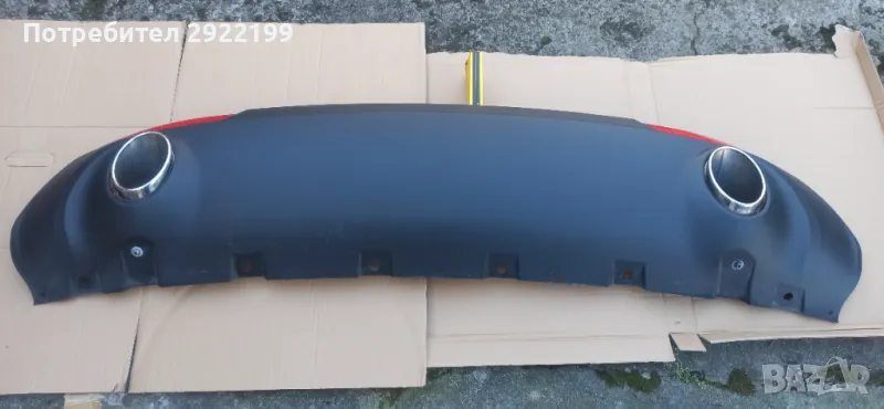 alfa romeo giulia дифузьор задна броня, снимка 1