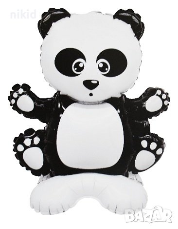 3d лисица лисичка цял ръст на основа балон фолио фолиев хелий или въздух парти рожден ден, снимка 1