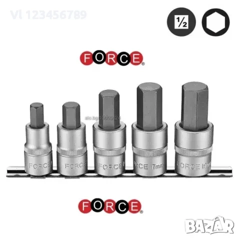 Вложки имбуси от 10мм до 19мм 1/2 5 части, снимка 1