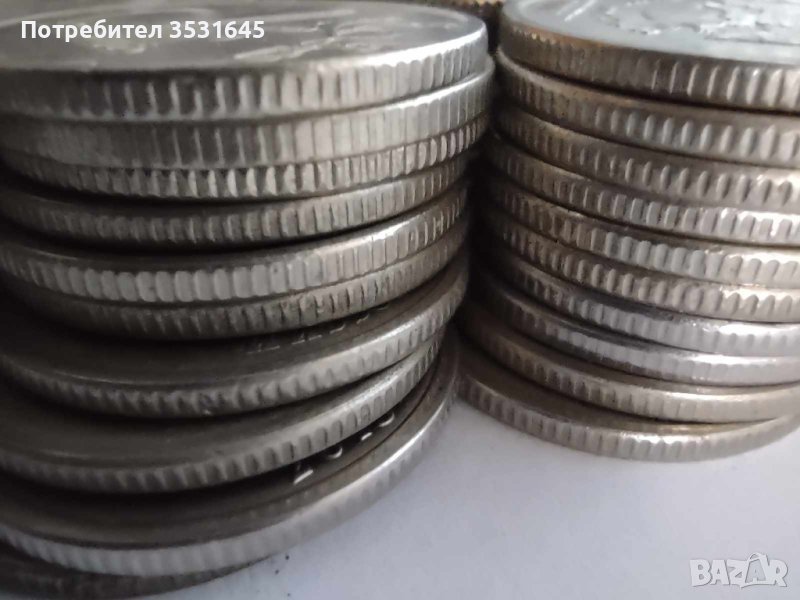 Лот от над 100бр. монети с номинал от 1 рубла, снимка 1