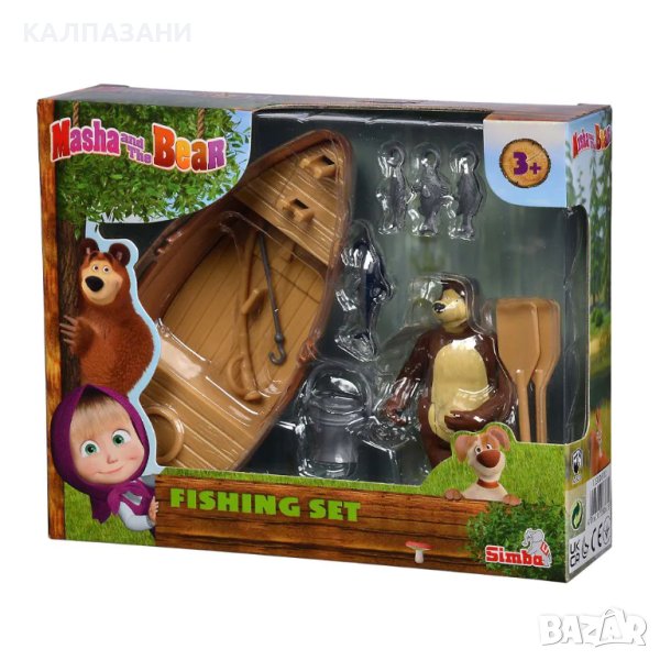 Маша и Mечока Игрален комплект Мечока с лодка 109306102, снимка 1