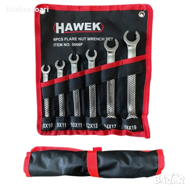 Комплект срязани ключове 6 части HAWEK , изработени от хром ванадиева стомана , снимка 1