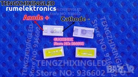 Led smd светодиоди 4020, 1W, 6V за подсветка на тв с голям катод, снимка 1