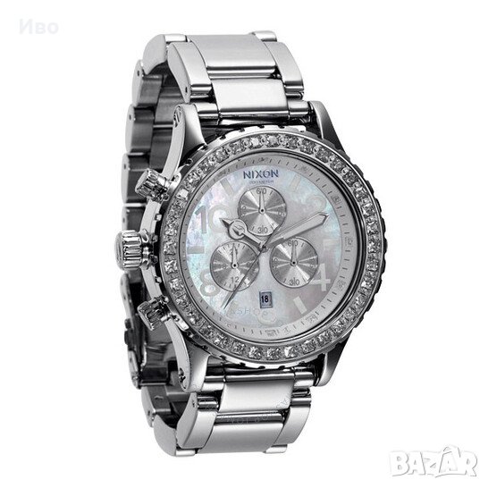 Дамски часовник Nixon Minimize The 42-20 Chronograph със Swarovski кристали, снимка 1