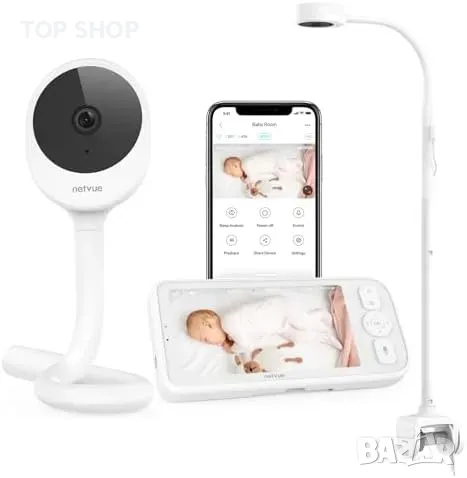 Нов Видео бебефон с VOX режим, 4 в 1 държач и Cry Detection HD екран, снимка 1