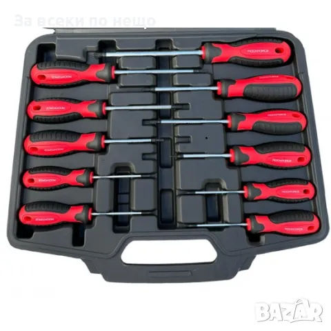 Комплект отвертки торкс с отвор 11 части RockForce, снимка 5 - Отвертки - 50365313