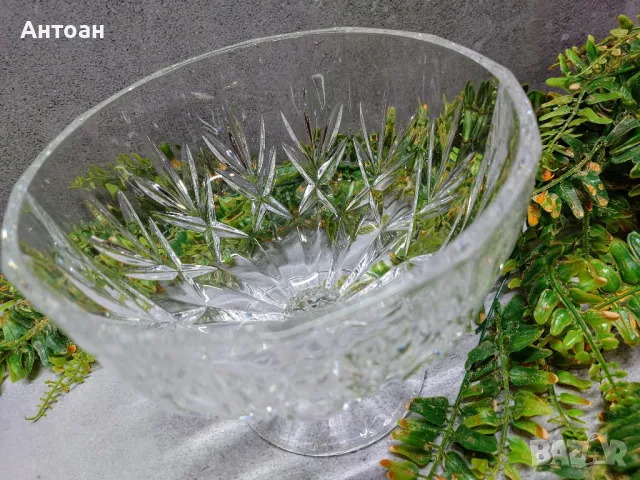 Купа на столче - оловен кристал , снимка 3 - Аксесоари за кухня - 47973435