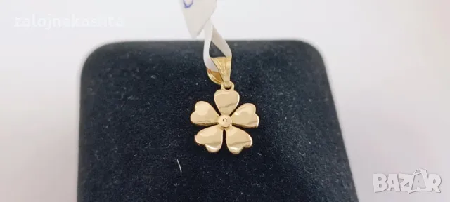 Нова Златна висулка-0,74гр/14кр, снимка 2 - Колиета, медальони, синджири - 48904219