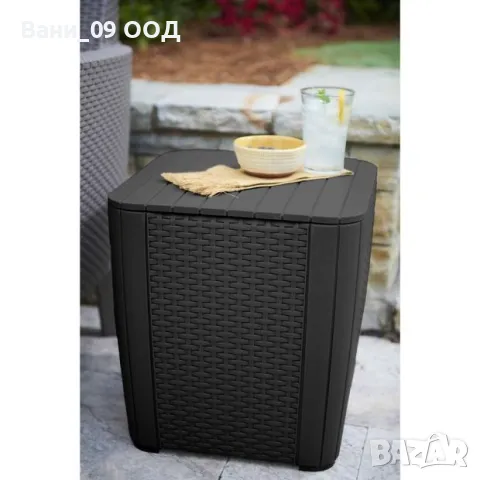 Градинска масичка с място за съхранение , снимка 2 - Градински мебели, декорация  - 50405075