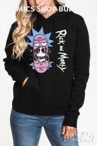 Суичър унисекс без цип RICK and MORTY, снимка 10 - Суичъри - 34690748