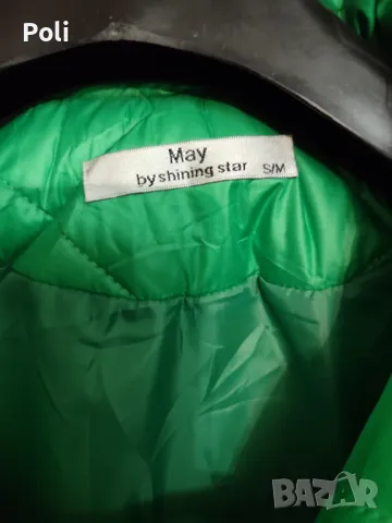 Зимно зелено яке, снимка 2 - Якета - 48082290