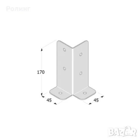 ПОДПОРА ЗА ГРЕДА DOMAX / 4939045, снимка 2 - Железария - 49528270