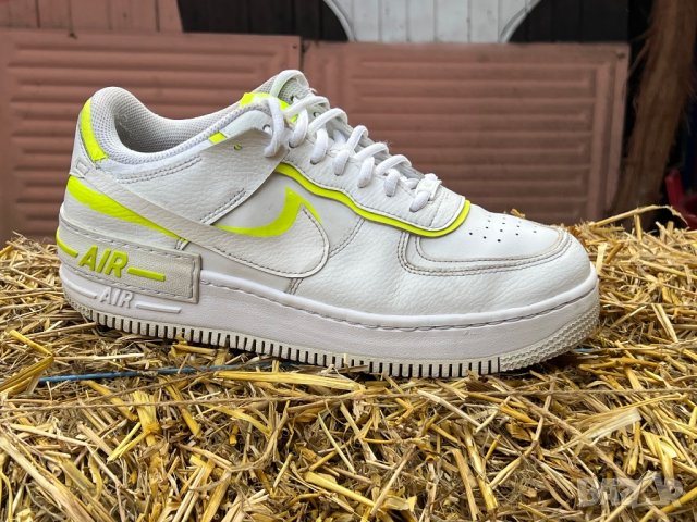 Nike Air Force 1 Shadow White Lemon — номер 42, снимка 1 - Маратонки - 38038434