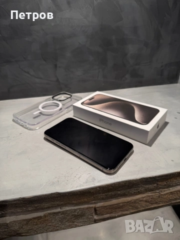 КАТО ЧИСТО НОВ Iphone 15 Pro Max + подарък, снимка 6 - Apple iPhone - 53045602