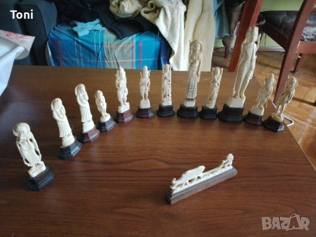 Колекция от слонова кост индийски богове и една друга фигура бартер, снимка 2 - Колекции - 53269696