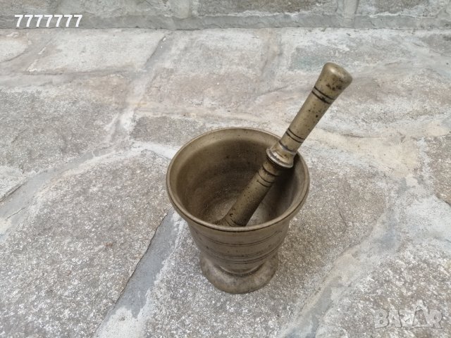 Стар български бронзов хаван / хаванче, снимка 2 - Антикварни и старинни предмети - 28827626