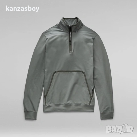 g-star half zip bound tweeter t - страхотна мъжка блуза КАТО НОВА С, снимка 3 - Блузи - 53236457