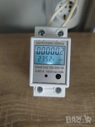 Монофазен електромер за DIN шина | Мултидисплей, 80A, 36мм, снимка 4 - Други стоки за дома - 49962228