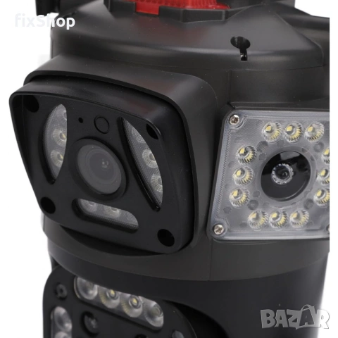 V380-A14 4G SIM ТРОЙНА IP Камера ( APP:V380) Въртяща водоустойчива WiFi камера с 3 обектива, снимка 4 - Друга електроника - 53194629