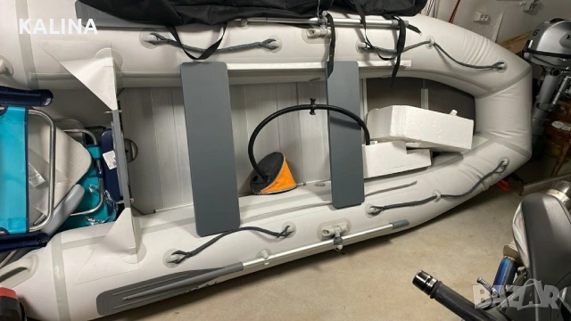  Надуваема лодка ADMIRAL AM-305 Seaworthy и Извънбордов двигател HONDA , снимка 4 - Воден транспорт - 53076828