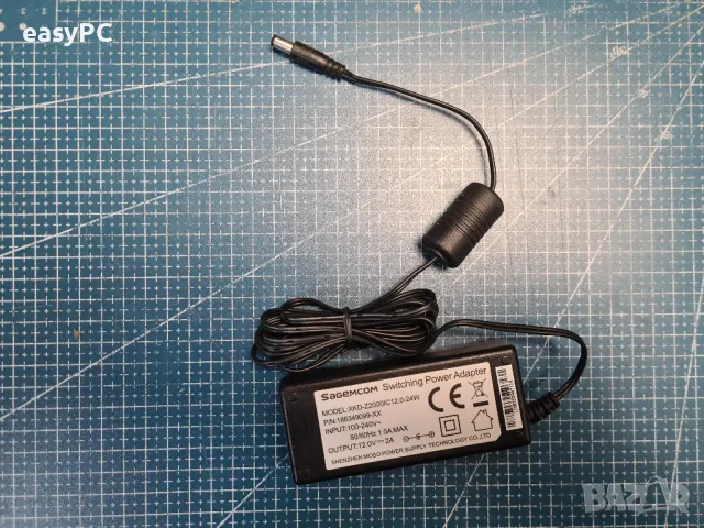 Оригинален захранващ адаптер SAGEMCOM XKD-Z2000IC12.0-24W 186349099-XX 12V 2A , снимка 2 - Друга електроника - 48917404