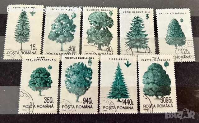2511. Румъния 1994 - “ Флора. Дървесни видове. ”, CTO