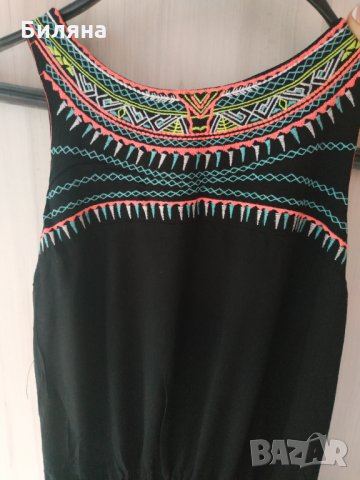 Къса лятна черна рокля, снимка 2 - Рокли - 33423681
